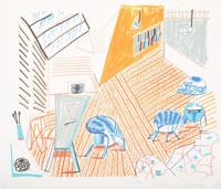 David Hockney Pembroke Studio Lithograph, Signed Edition - Sold for $21,250 on 04-23-2022 (Lot 110).jpg